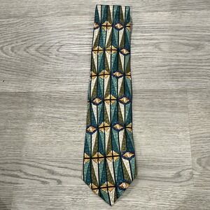 Lorenzo Selini Multicolor Stained Glass Neck Tie